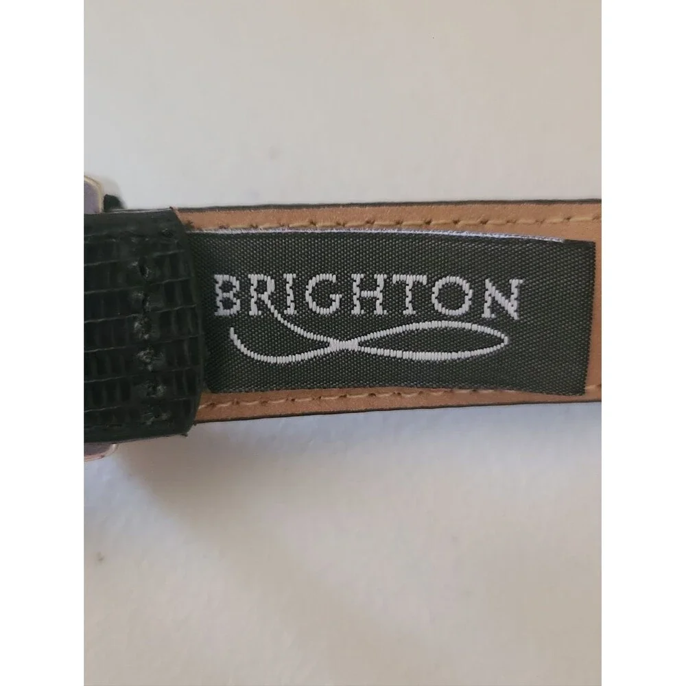 vintage brighton museum collection black leather belt size S
